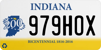 IN license plate 979HOX