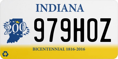 IN license plate 979HOZ