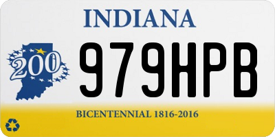 IN license plate 979HPB