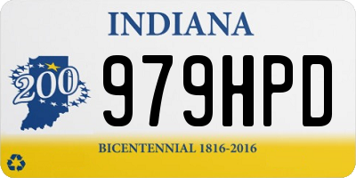 IN license plate 979HPD