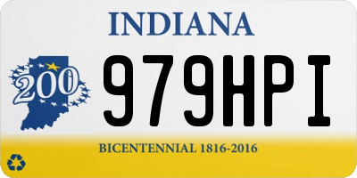 IN license plate 979HPI