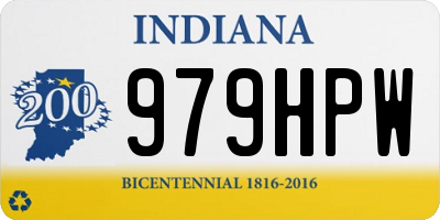 IN license plate 979HPW