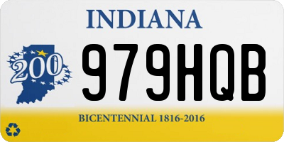 IN license plate 979HQB
