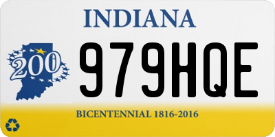 IN license plate 979HQE
