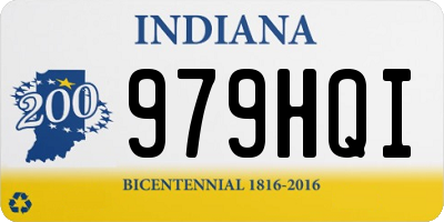 IN license plate 979HQI