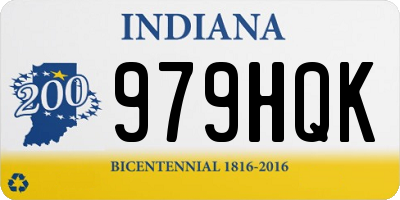 IN license plate 979HQK