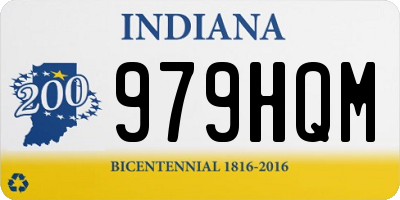 IN license plate 979HQM