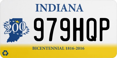 IN license plate 979HQP