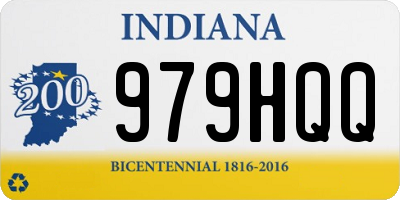 IN license plate 979HQQ