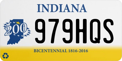 IN license plate 979HQS