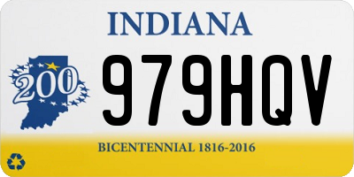 IN license plate 979HQV