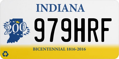 IN license plate 979HRF