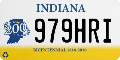 IN license plate 979HRI