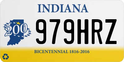 IN license plate 979HRZ