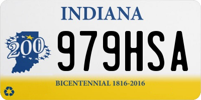 IN license plate 979HSA