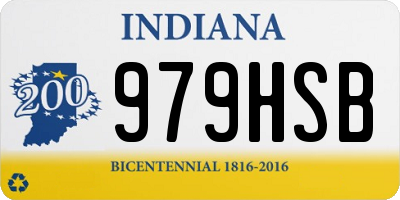 IN license plate 979HSB