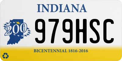 IN license plate 979HSC