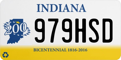 IN license plate 979HSD