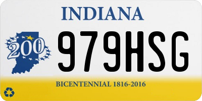 IN license plate 979HSG
