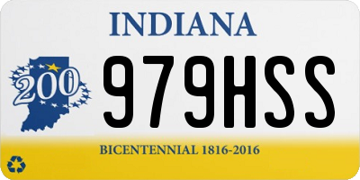 IN license plate 979HSS