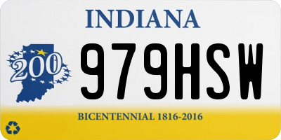 IN license plate 979HSW