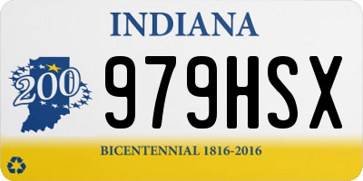IN license plate 979HSX
