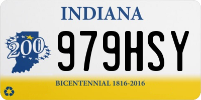 IN license plate 979HSY