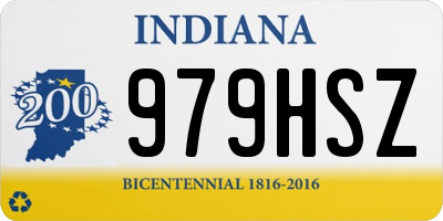 IN license plate 979HSZ