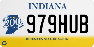 IN license plate 979HUB