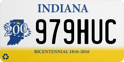 IN license plate 979HUC