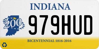 IN license plate 979HUD