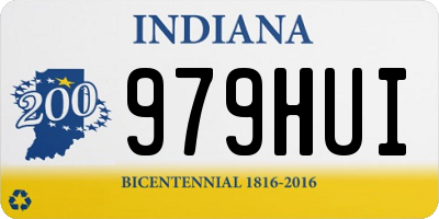 IN license plate 979HUI