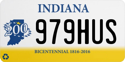 IN license plate 979HUS
