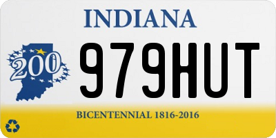 IN license plate 979HUT