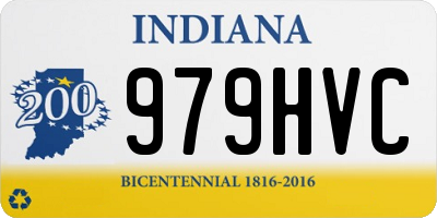 IN license plate 979HVC