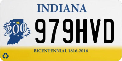 IN license plate 979HVD