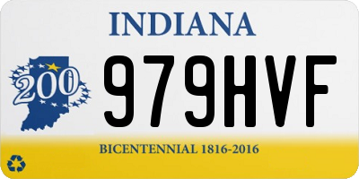 IN license plate 979HVF