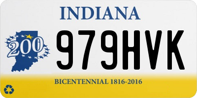 IN license plate 979HVK