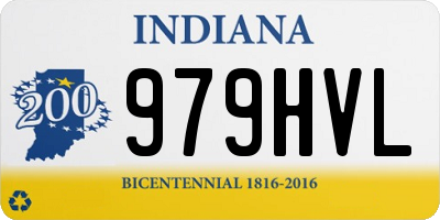 IN license plate 979HVL