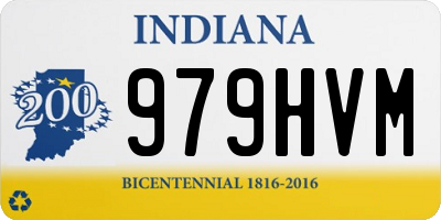 IN license plate 979HVM