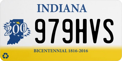 IN license plate 979HVS