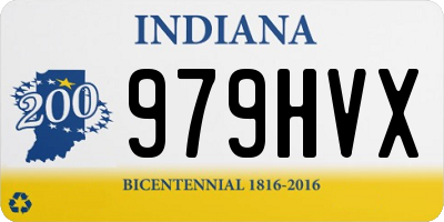 IN license plate 979HVX