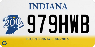 IN license plate 979HWB