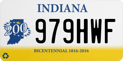 IN license plate 979HWF