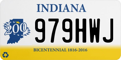 IN license plate 979HWJ