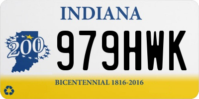 IN license plate 979HWK