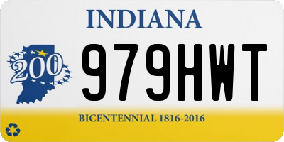 IN license plate 979HWT