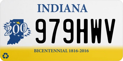 IN license plate 979HWV