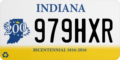 IN license plate 979HXR