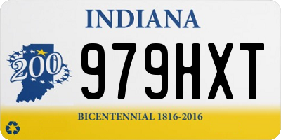 IN license plate 979HXT